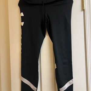 Under Armour Black Leggings with White Accents